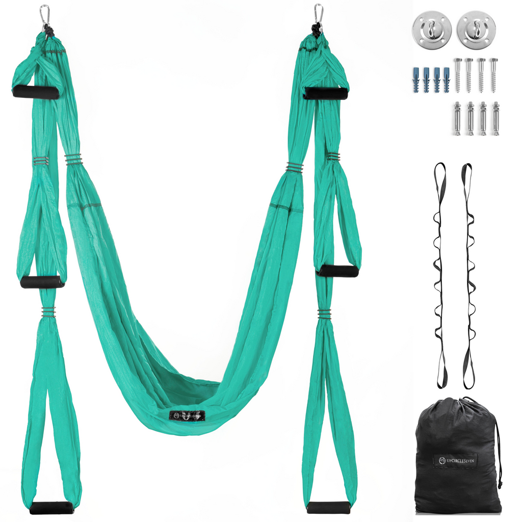 Buy Yoga Trapeze [official] – Yoga Swing/Sling/Inversion Tool, Blue/Green  by YOGABODY – with Free DVD (Renewed) Online at desertcartKUWAIT